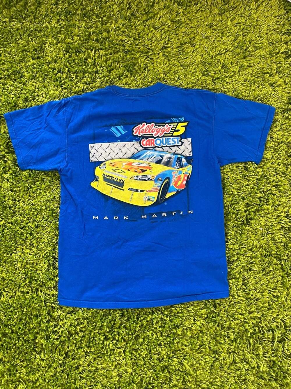 Chase Authentics Mark Martin #5 Kellogg's Carquest NASCAR T-Shirt Size Large